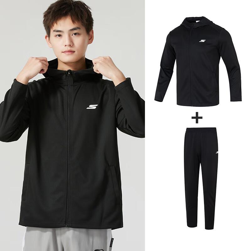 

Skechers Men s Fashion Hooded Tracksuit Set M