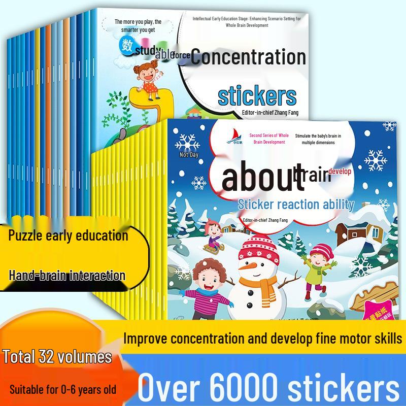 Brain-Teasing Sticker Book: Hands-On Concentration for Ages 2-6