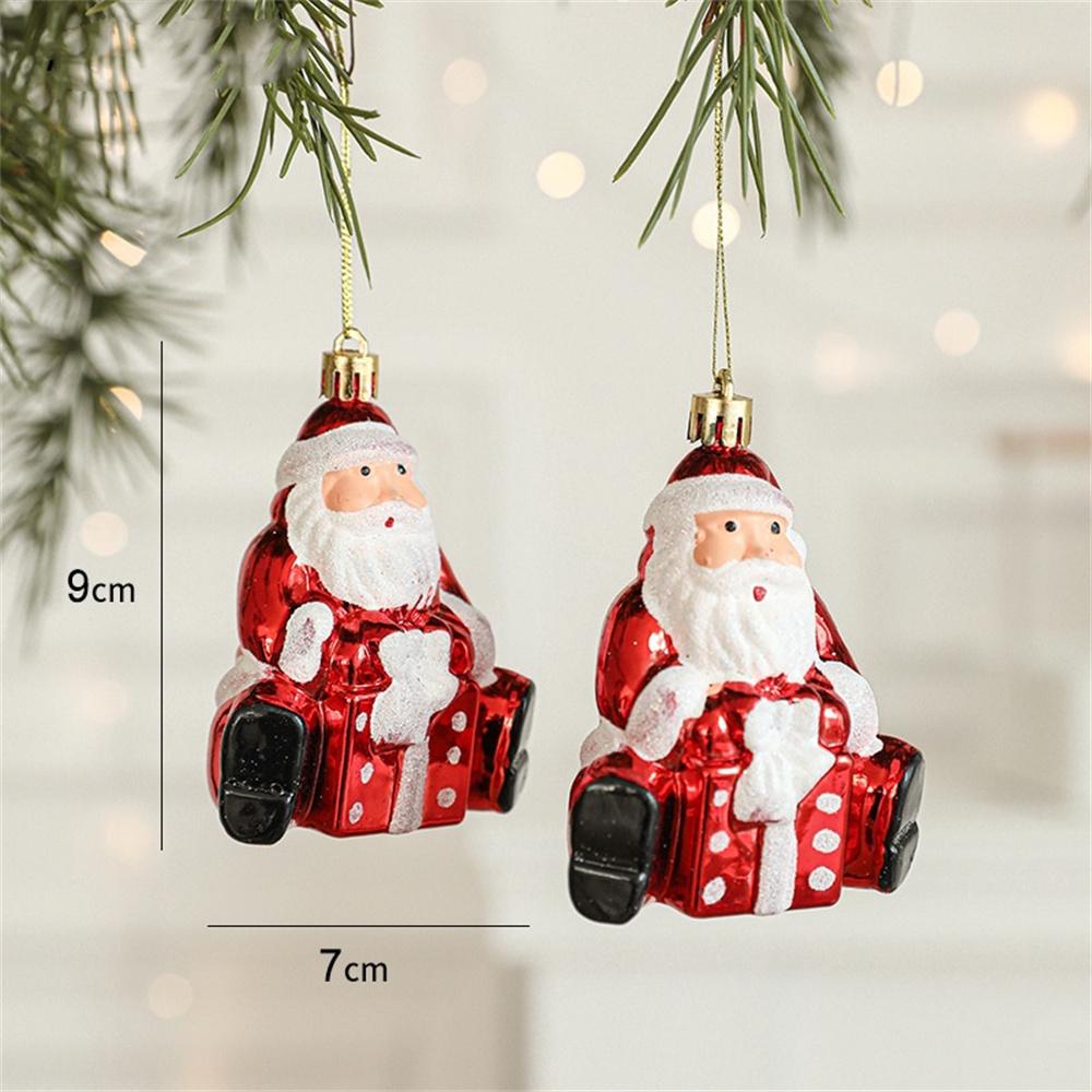 2 ks Vánoční ozdoby Vánoční koule Cukroví Přívěsek na vánoční stromek Červené a bílé dekorace Nový rok Domácí dekorace
