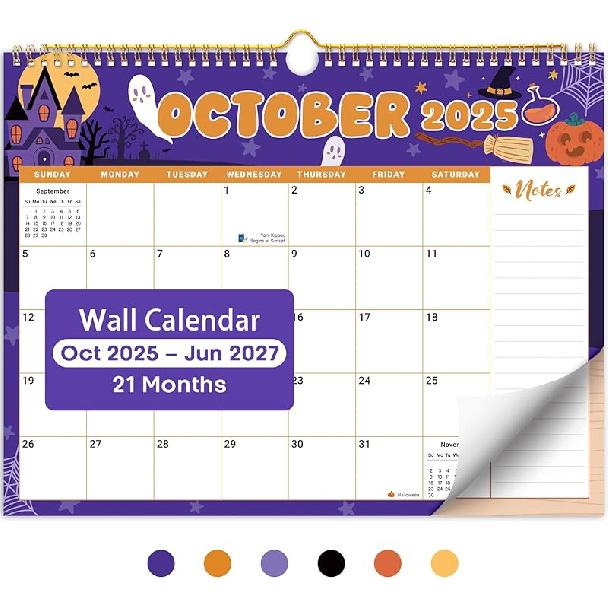 2026 Calendar,18-Month Wall Calendar Runs from Jan 2026 to Jun 2027, 11.5" x 14.7", Large Monthly Calendar with Twin-Wire Binding, Perfect for Home