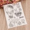 Easter Rabbit Clear Stamps and Cutting Dies for Card Making Album Photo Decorations Die Cut Seal DIY Scrapbooking Decors