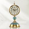 Retro Table Clock Creative Living Room Dining Room Restaurant Bedroom Indoor Home Decoration Silent Metal Desk Clock Gift Clocks