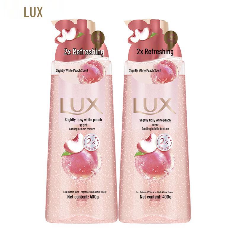 

LUX White Peach Scented Bubble Toning Shower Gel