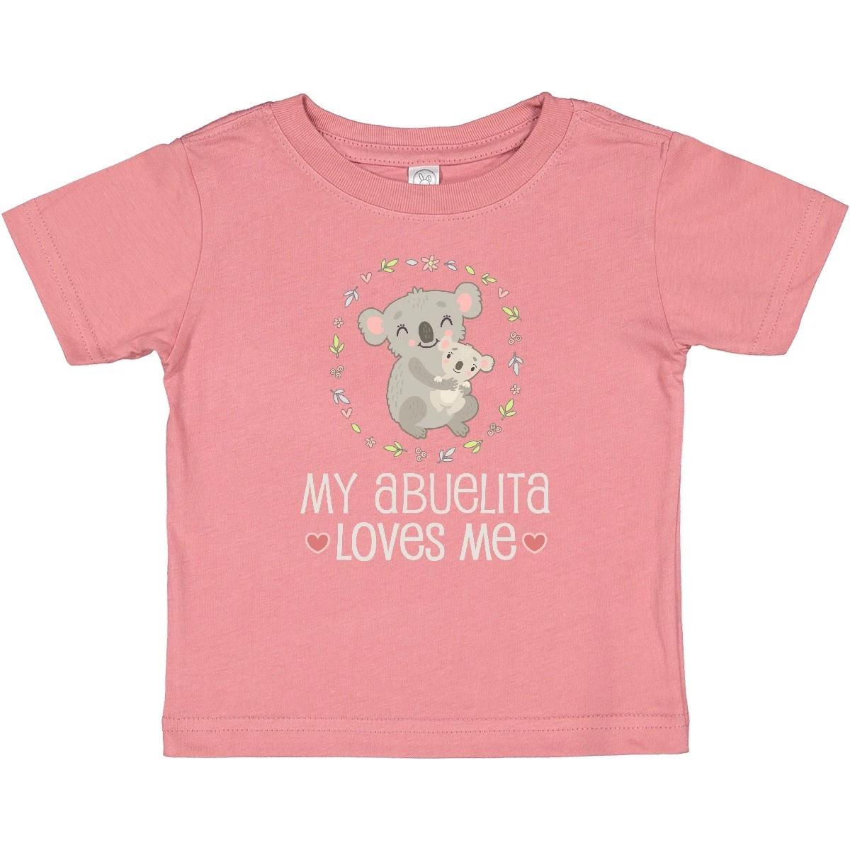 

Inktastic My Abuelita Loves Me Girls Baby T-Shirt Grandchildren Grandchild Boys 160