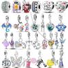 Colorful Zirconium Charms Bead Copper Dragon Butterfly Dangle Accessories Bracelets Necklace Diy Jewelry Marking