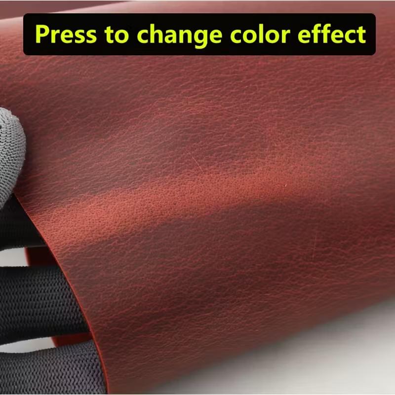 Wine Red Crazy Horse Leather Top Layer Cowhide Genuine Leather, Stiff and Oily Leather, Retro Color Change, 2mm Thick Handmade D