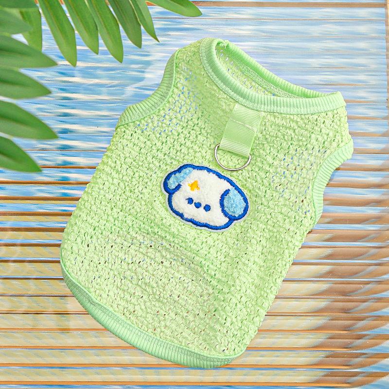 Dog Shirts for Outdoor Activities Breathable Dog Shirts for Small Medium Dogs with Cartoon Pattern Lightweight Summer for Cats