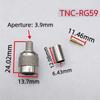 Crimp Termination RF Coax Connector Threaded Coupling Coaxial Connector  Hardware Accessories