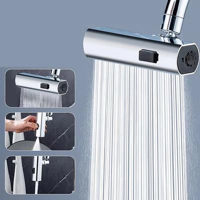 Kitchen Waterfall Three-mode Universal Swivel Extension Faucet Splash-proof Nozzle Sink Multi-function
