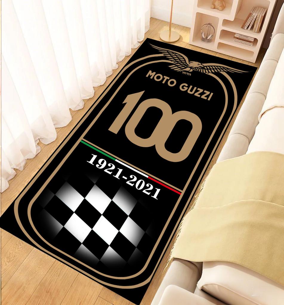 Tappetino Moto G-Guzzi Camera da Letto Antiscivolo Antimacchia Facile da Lavare Tappeto Tappetino Porta Stanza Tappeto Garage Tappetino Moto Arredamento Casa