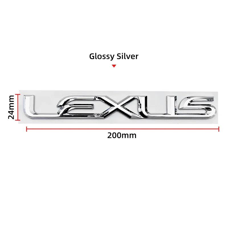 

3D Car trunk letter sticker Accessory For Lexus F SPORT GX460 Ct200h IS250 ES 220D IS200 Fsport GS GX IS LS LX NX RX UX CT LC RC