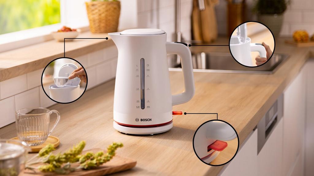 Kettle Bosch Mymoment Twk3M121 White 1 Pc