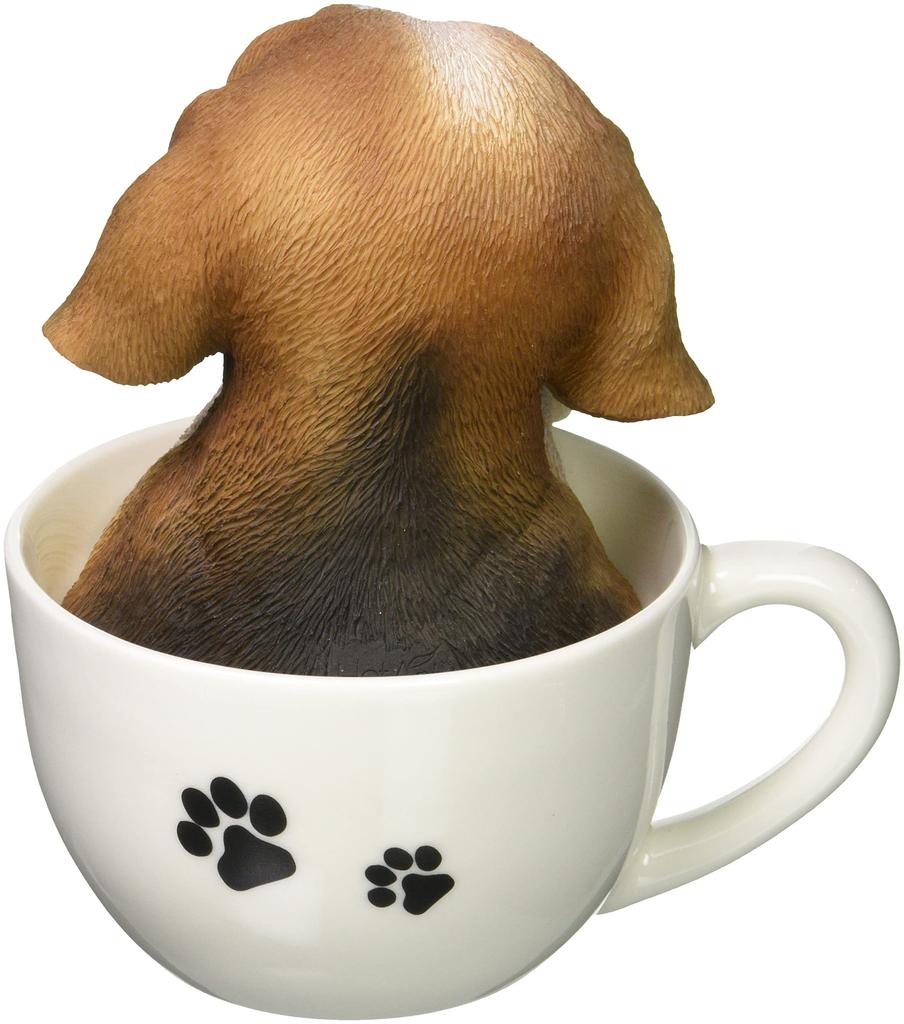 Toyosekiso Hundeornament (Beagle) 14082 Braun, Ca.. 13 x 11.5 x 14 cm