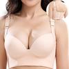 Popular Non-marking Large Size No Steel Ring Gathering and Closing Sub-breasts Bra Anti-sagging Sports Beauty Back Deep V Bra
