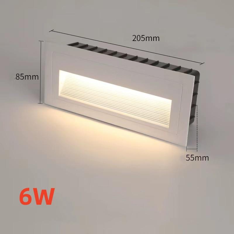 LED IP65 Waterproof Stairs Step Light Outdoor Wall Lamp Corner Garden Street Footlight  Recessed for Porch Yard Balcony 220V