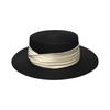 Fashion Wide Brim Summer Sun Hats UV Protection Ribbon Decor Flat Top Hat Versatile Adjustable Beach Hats for Women