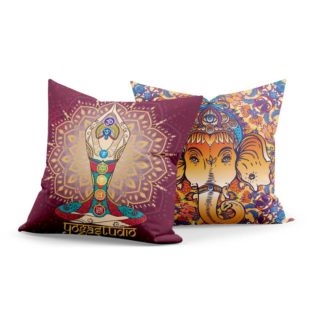 Mysterious Vintage Religious Yoga Symbol Pillowcases Home Decor housse de coussin cojines decorativos para sofá poduszka