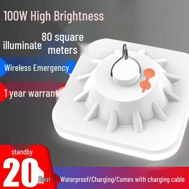 Super Bright Rechargeable LED Bulb: Waterproof Outdoor Night Light for Street Stalls, Households, and Emergencies