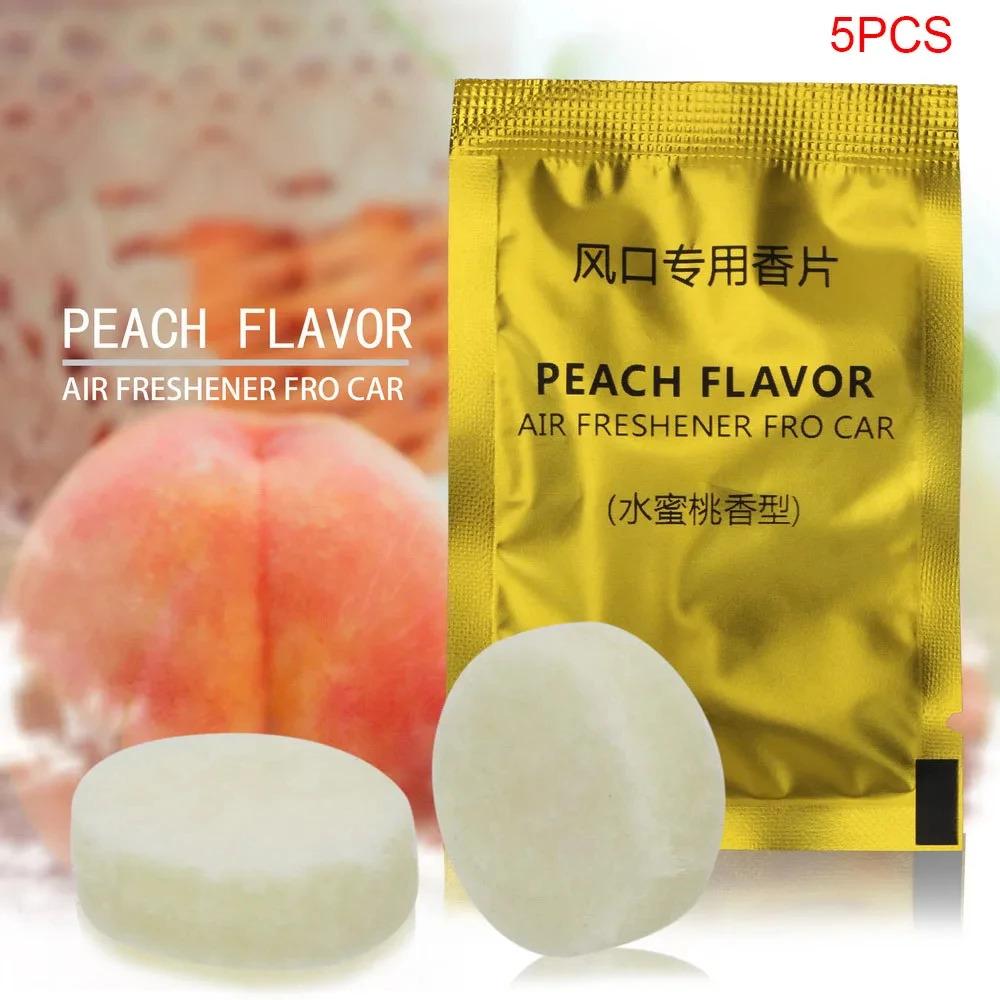 

5 шт. Сменные блоки для автомобильных ароматизаторов воздуха, Набор для замены аромата с клипсой для вентиляционного отверстия автомобиля, Твердый аромат, Ароматизатор воздуха, Сменные таблетки