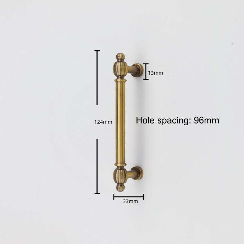 French-Style Vintage Brass Handles For Wardrobe Doors Drawers Cabinets Shoe Cabinets And Furniture In Antique Bronze Color