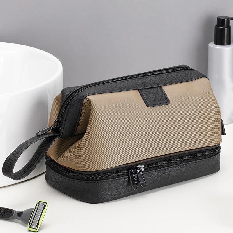 Portable Waterproof Toiletry Bag Large Capacity Dry Wet Separation Travel Organizer Bathing Bag Storage Pouch Men Business Gifts