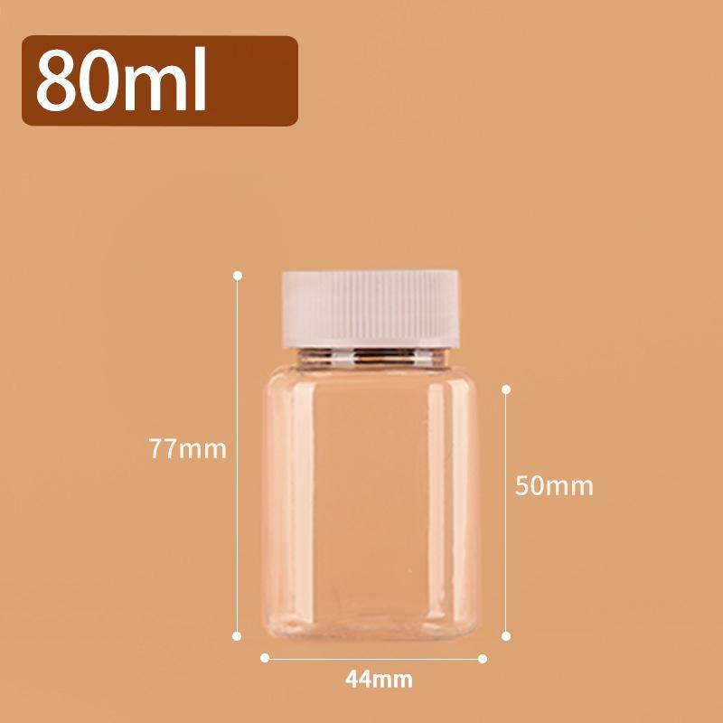 Transparent Refillable Plastic Bottle 15ml 30ml 50ml 100ml 250ml 500ml White Cap Leakproof for Essential Oil Perfume Storage