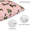 Dachshund Christmas Square Pillow Case Dogs Animal Cushion Covers Creative Polyester Decorative Pillowcover For Seat 45*45Cm