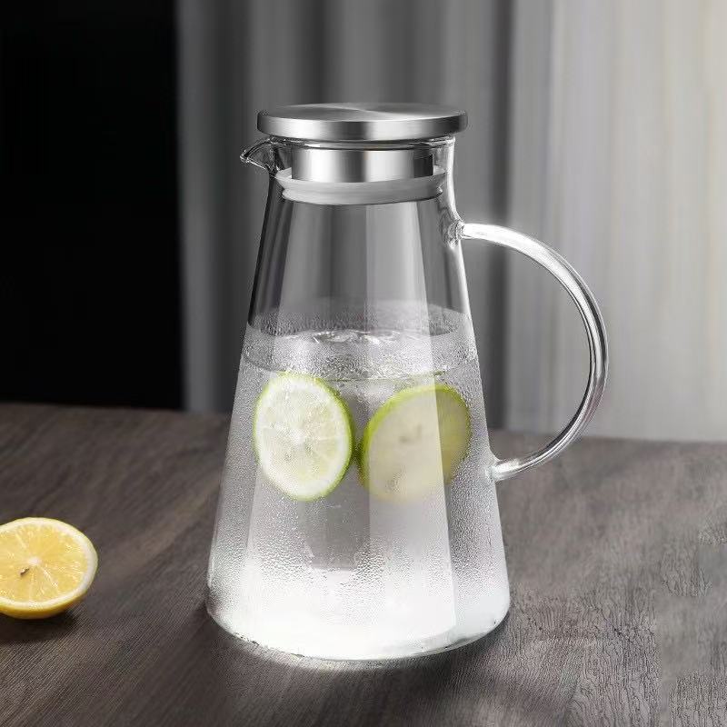 Белый Чайник Бытовой Холодный Чайник Большой Емкости Стеклянный Чайник Термостойкий Гостиная Хостел Чайник Летний Сосуд для Холодных Напитков