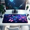 1Pc Butterflies Night Sky Gaming Mouse Pad Keyboard Desk Mat Non-slip Rubber Lock Edge Waterproof Computer Mousepad for Office Home Decor K1752
