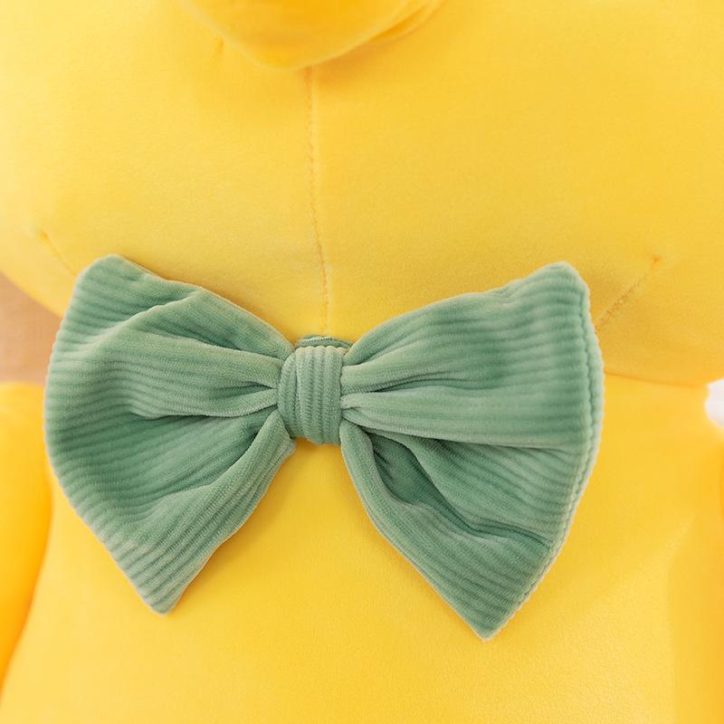 Bow Tie Small Yellow Chicken Plush Toy Throw Pillow Soft Cute Large Doll Doll Children's Accompanying Gift