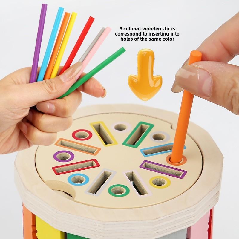 Color Wooden Kids Sorting Matching Toy For Early Education Development Gift