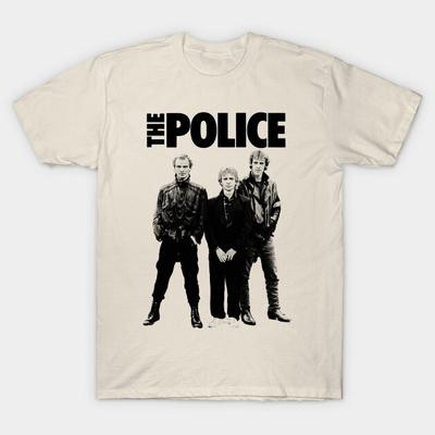 Retro The Police T-Shirt Short Sleeve All Sizes S To 5 XL Unisex T-Shirt
