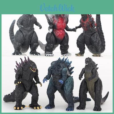 6pcs Exquisite Godzilla Monsters Movie Character Action Figure Doll Set For Fans