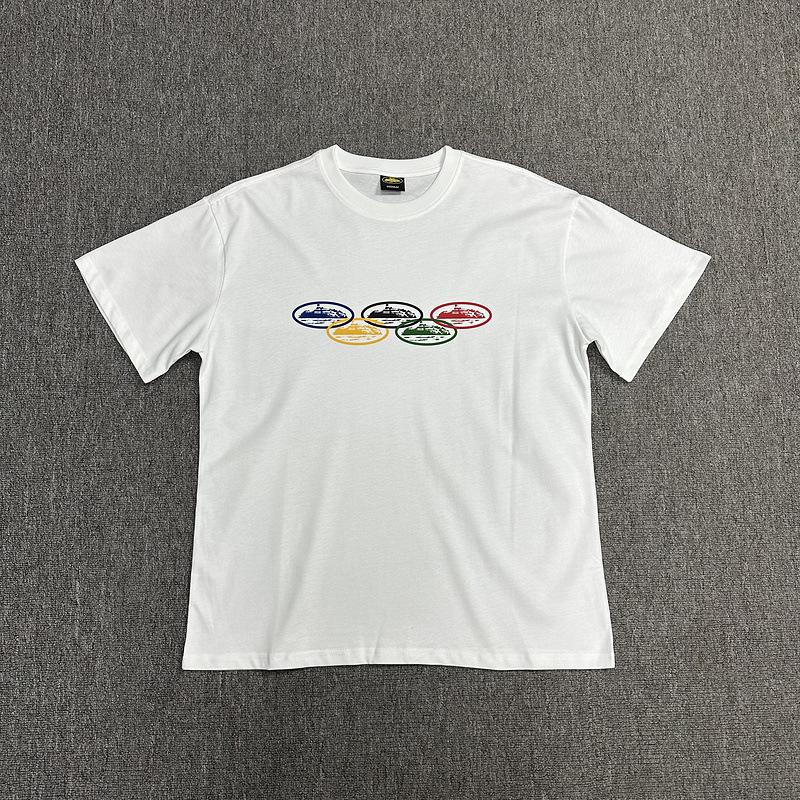 Corteiz Alcatraz Series T-shirts for Men and Women, Short-sleeve Short Sleeve with Lettered Logo Print Crew Neck Loose Casual T-shirt