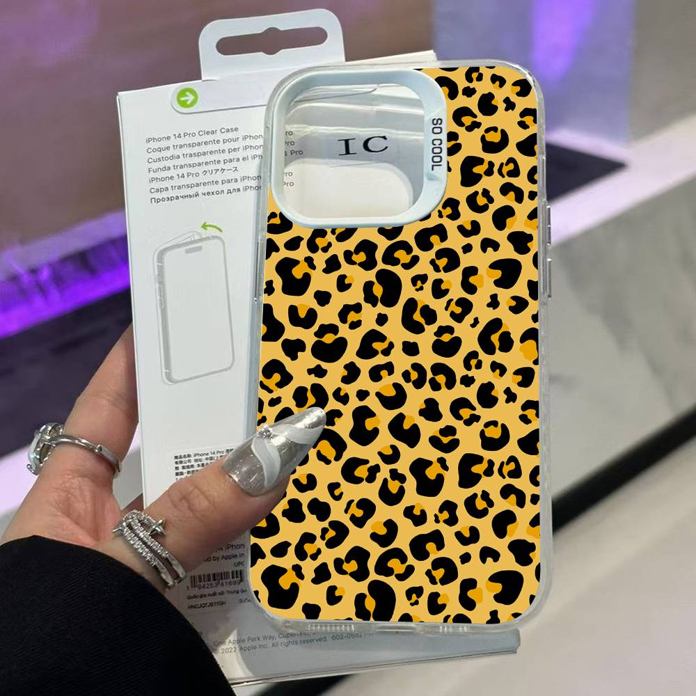 Sexy Leopard Print Phone Case For IPhone 17 16 15 14 13 12 Mini 11 8 7 Pro Max Plus Colorful Phone Case