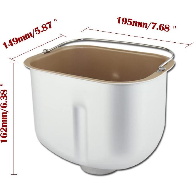 Bread Plate Household Bread Machine Baking Bucket Bread Machine Plate Bread Baking Pan Bread Machine Parts (rectangle)