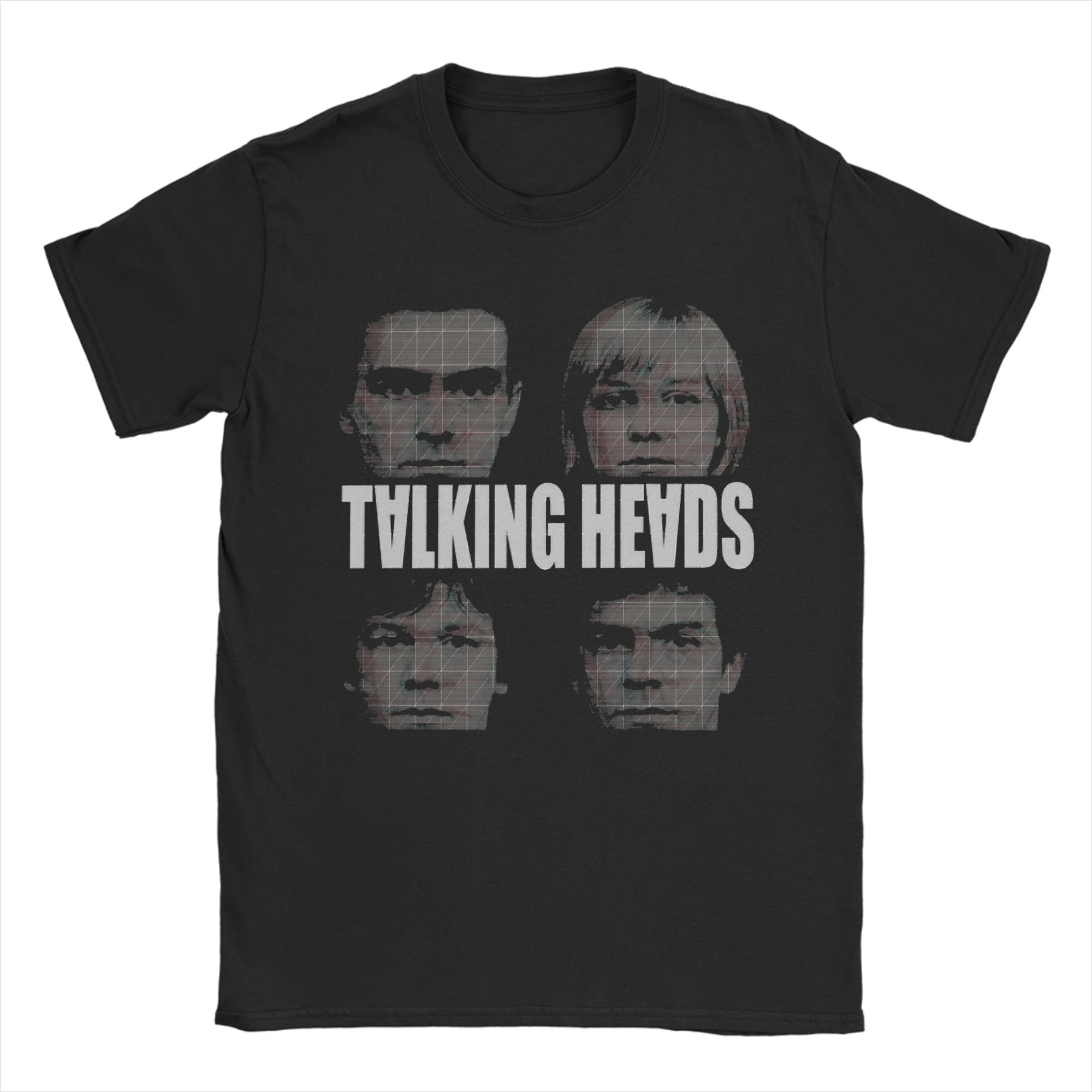 

Men Women Graphic Printing Talking Heads Rock Band Tee T Shirt Pure Cotton Tshirts Clothing 4XL