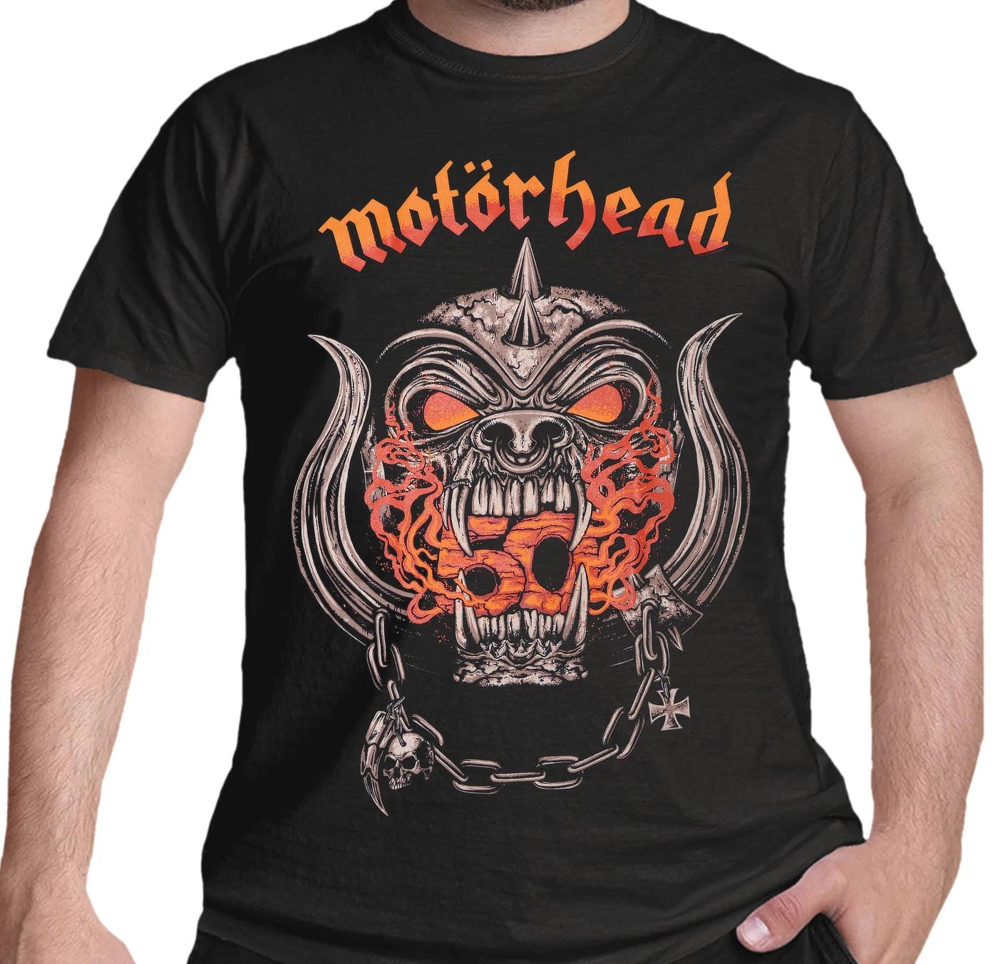 

Official Motorhead T Shirt 50 Years Warpig Red Gradient New Black S M L XL XXL M