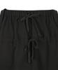 Gillaakaibeu Lettering Angel Wing Shirring Skirt_Black