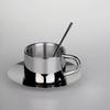 125ml 304 Stainless Steel Espresso Cup Coffee Cups and Saucers  Afternoon Tea Cups Mugs High-End Personalized Couple Cups