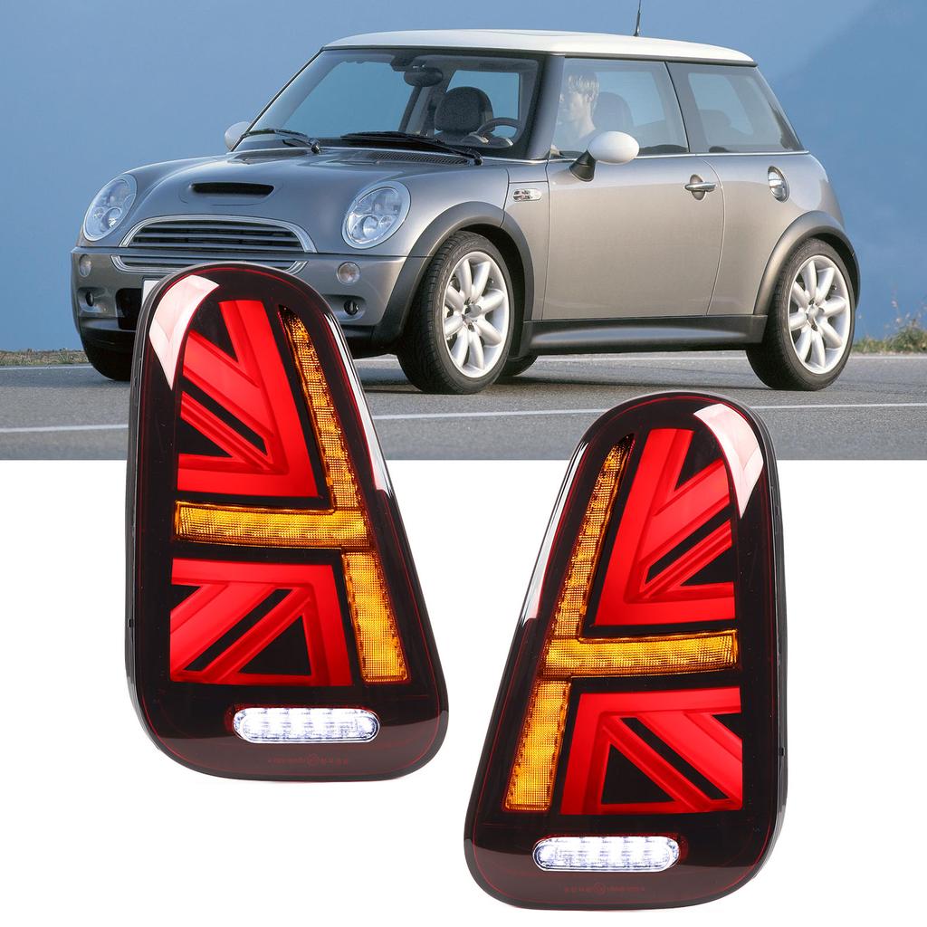 Union   Tail Lights With Dynamic Turn Signal Rear Brake Lamp for   R50 R52 R53