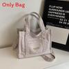 Canvas Small Tote Bag For Women With Zipper Closure And Pouch For Daily Use