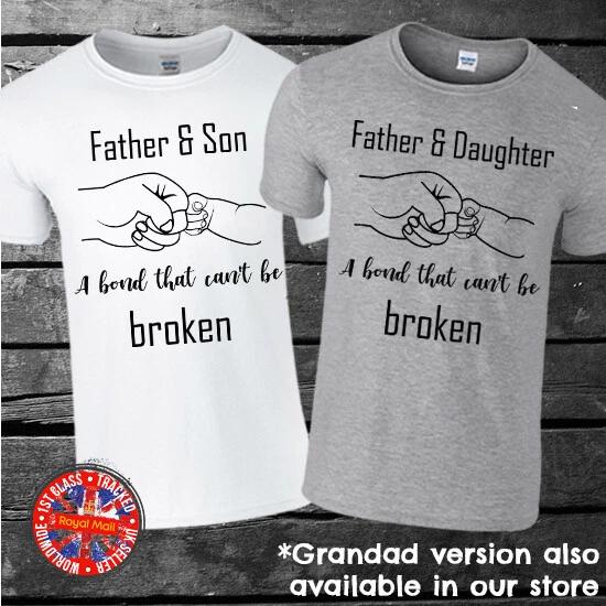 Father/Son, Father/Daughter t-shirt, Father s Day, Dad, Daddy, Gift, Present S