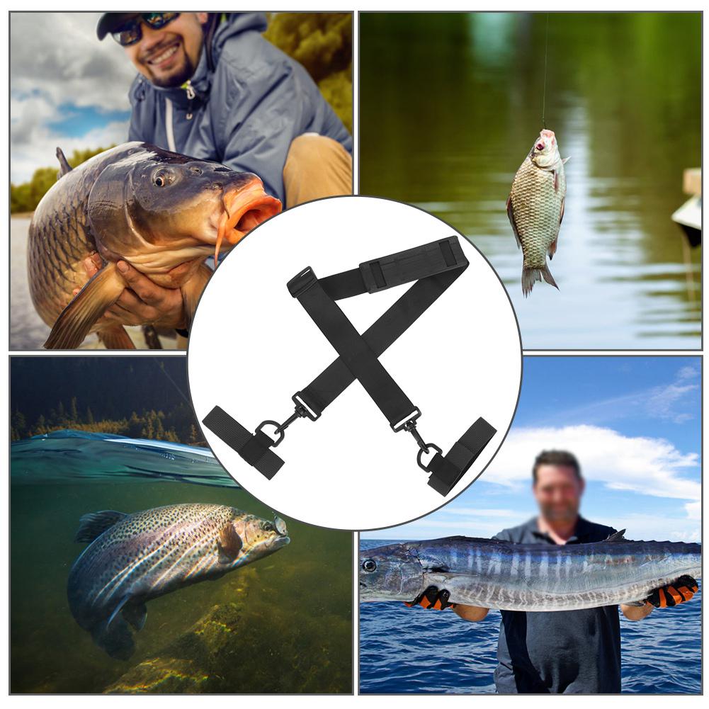 Fishing Rod Adjustable Multi Functional Shoulder Bag Straps Fly Rod Holder Belt Back Harness Diving Material