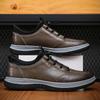 2025 Spring New Fashion Trendy Shoes Men's Shoes Autumn Korean Version Non-slip Wear-resistant Shoes Leather Shoes
