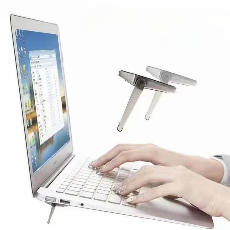 2 buc Suport Shield pentru Laptop Suport de Răcire pentru Ridicarea Înălțimii Desktopului Suport Mic Portabil Pliabil Invizibil din Aliaj de Aluminiu