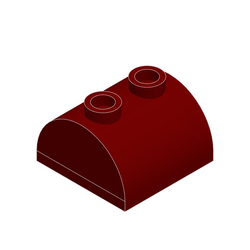 50 stuks MOC 30165 Bakstenen Hellend Gebogen 2x2x1 Dubbel met 2 Noppen DIY Bouwstenen Speelgoed Compatibel Past in Constructie Speelgoed