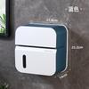 Paper towel box double layer waterproof toilet shelf wall mounted roll paper drawer white toilet paper holder paper towel holder