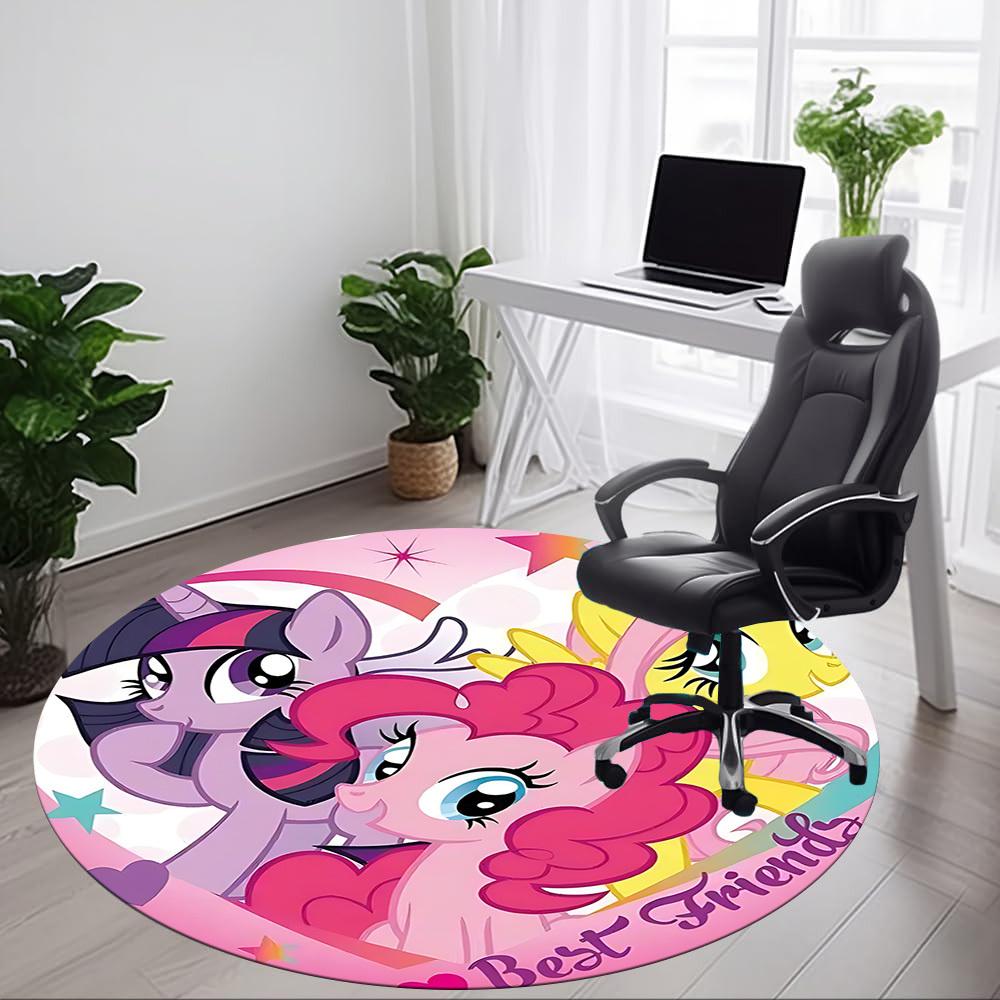 1pc My Little Pony Friendship Office Round Area Rug, Under Office Chairs Bedroom Living Room Home Decor, Room Decoa1022126