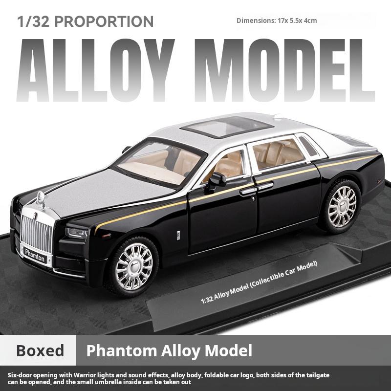 1:32 Rolls Phantom Luxury Sedan Exquisite Simulation Alloy Diecast Model Pull Back Toys Car Collectible Decoration Boys Gift